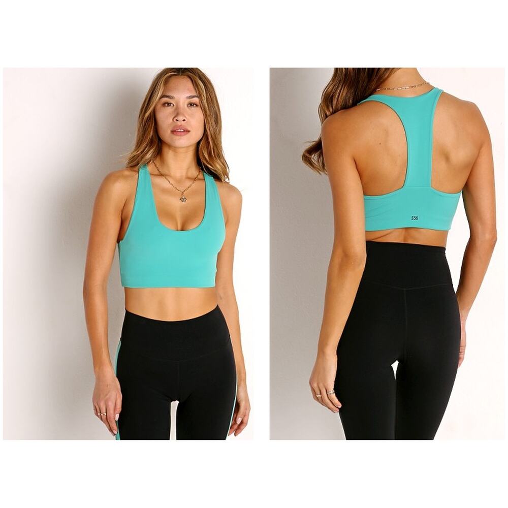 Splits59 Sara Airweight Sports Bra Racerback Preppy Workout Yoga Athleisure XS